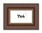 4x7 Traditional Picture Frame with UV-Resistant Acrylic & Acid Free Backing, Available in 3 Finishes - Black, Brown, Gold